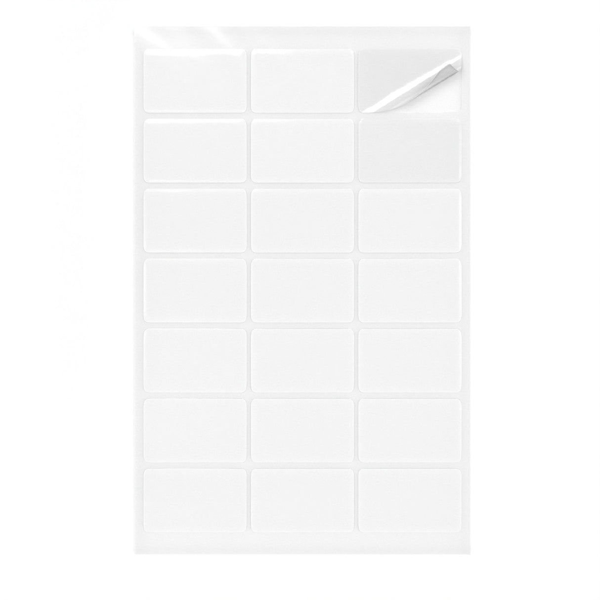Etiquetas adhesivas rectangulares