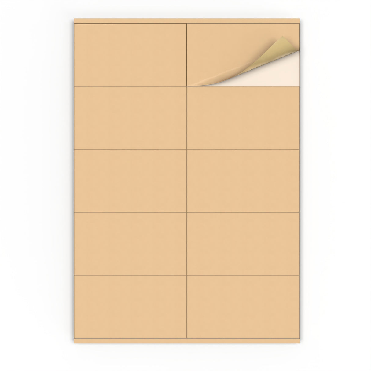 Etiquetas adhesivas rectangulares