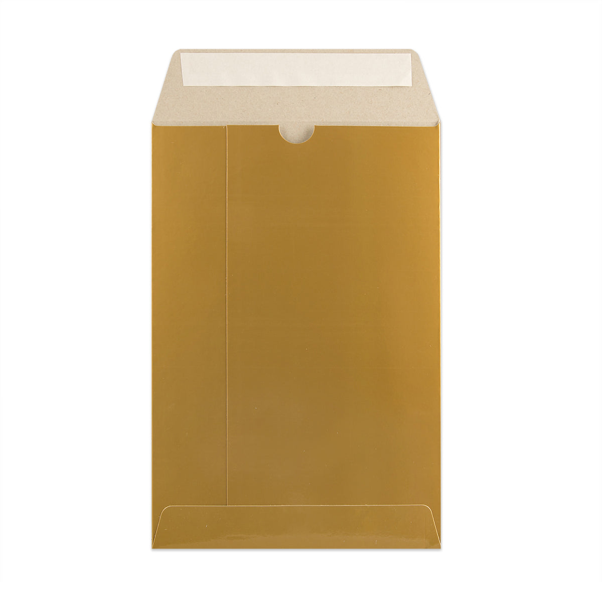 Sobre dorado de cartón rígido 235X162 MM