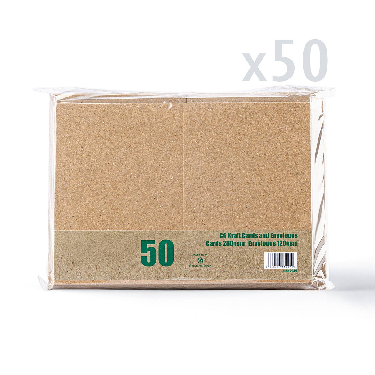 Pack de tarjetas y sobres kraft