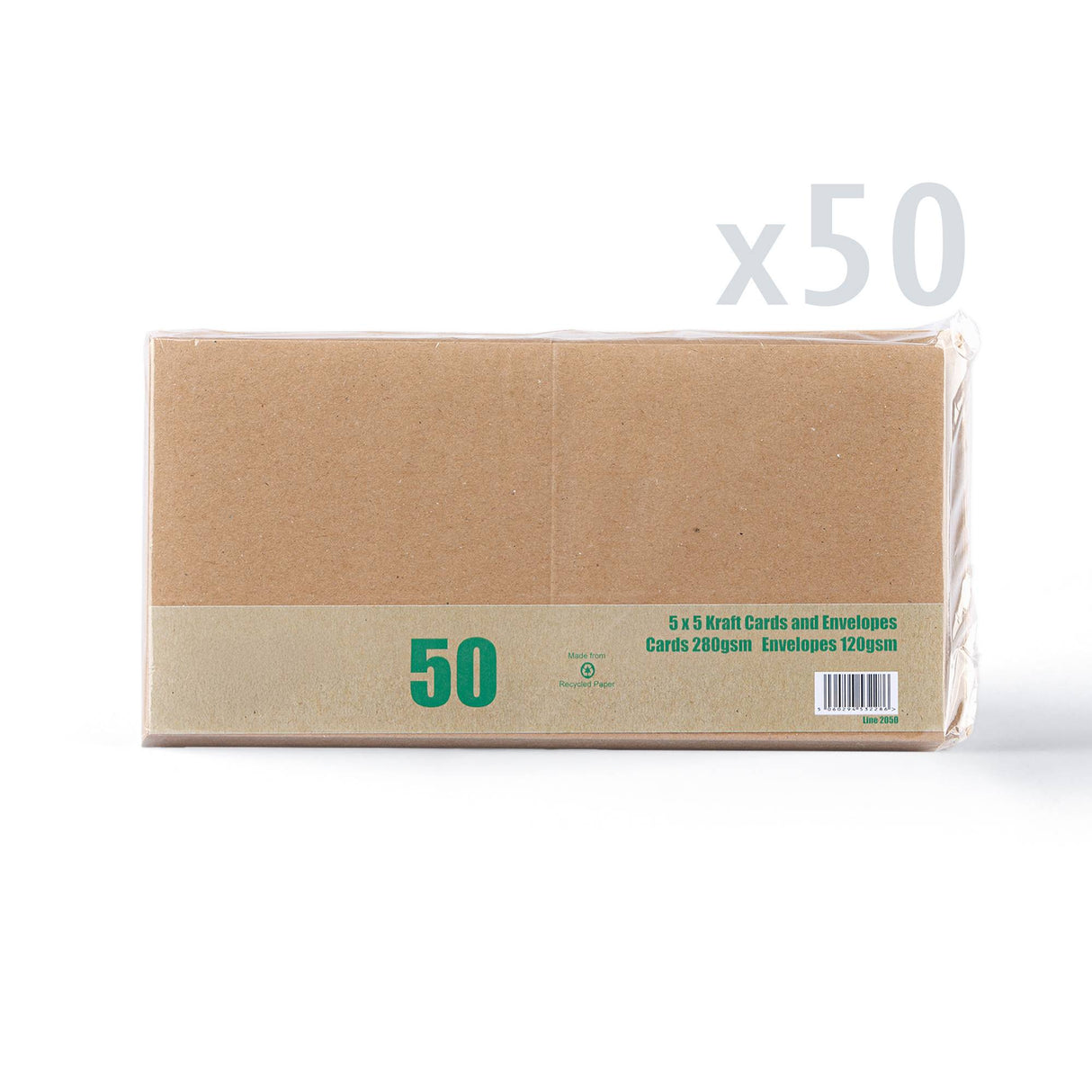 Pack de tarjetas y sobres kraft
