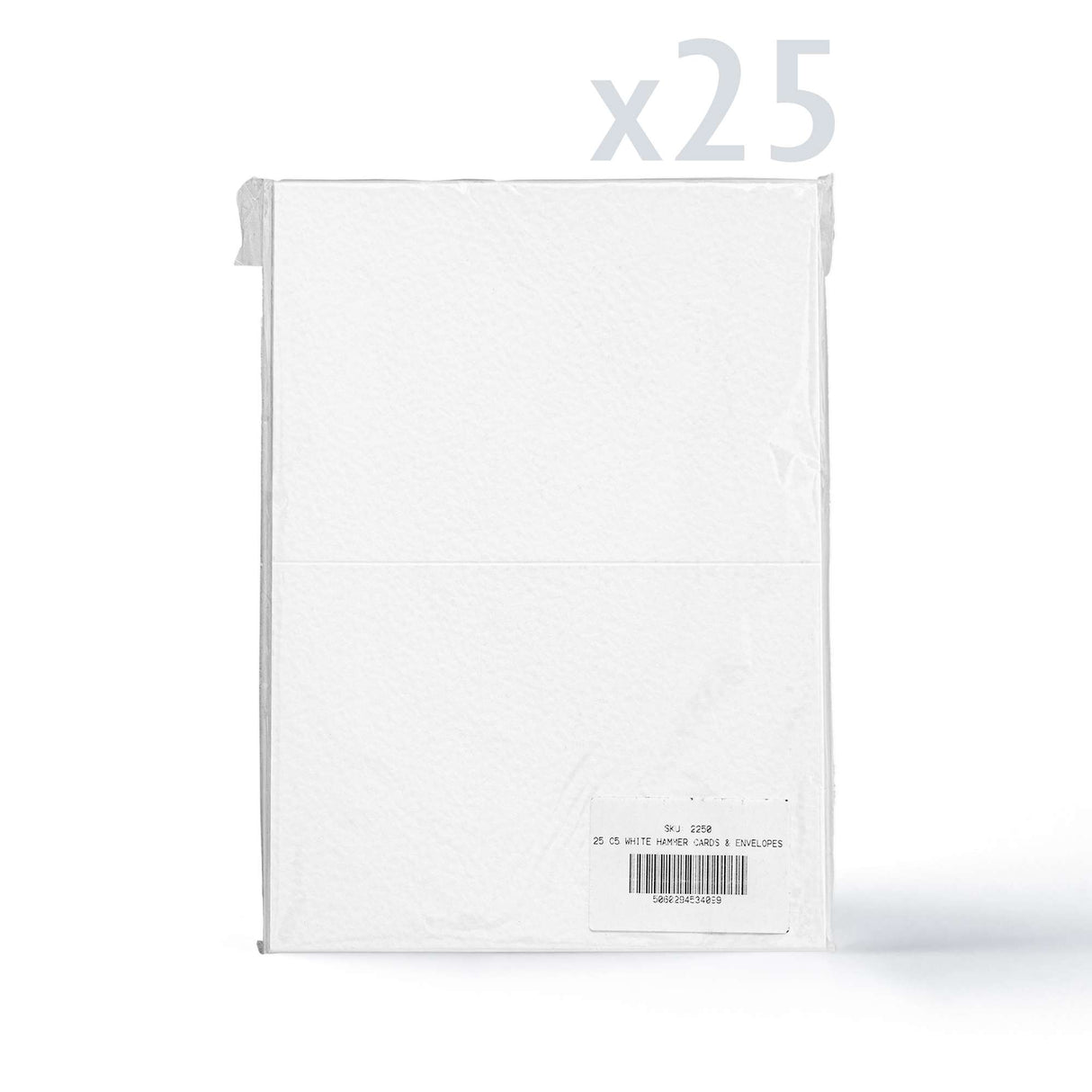 Pack de tarjetas y sobres con textura martillada