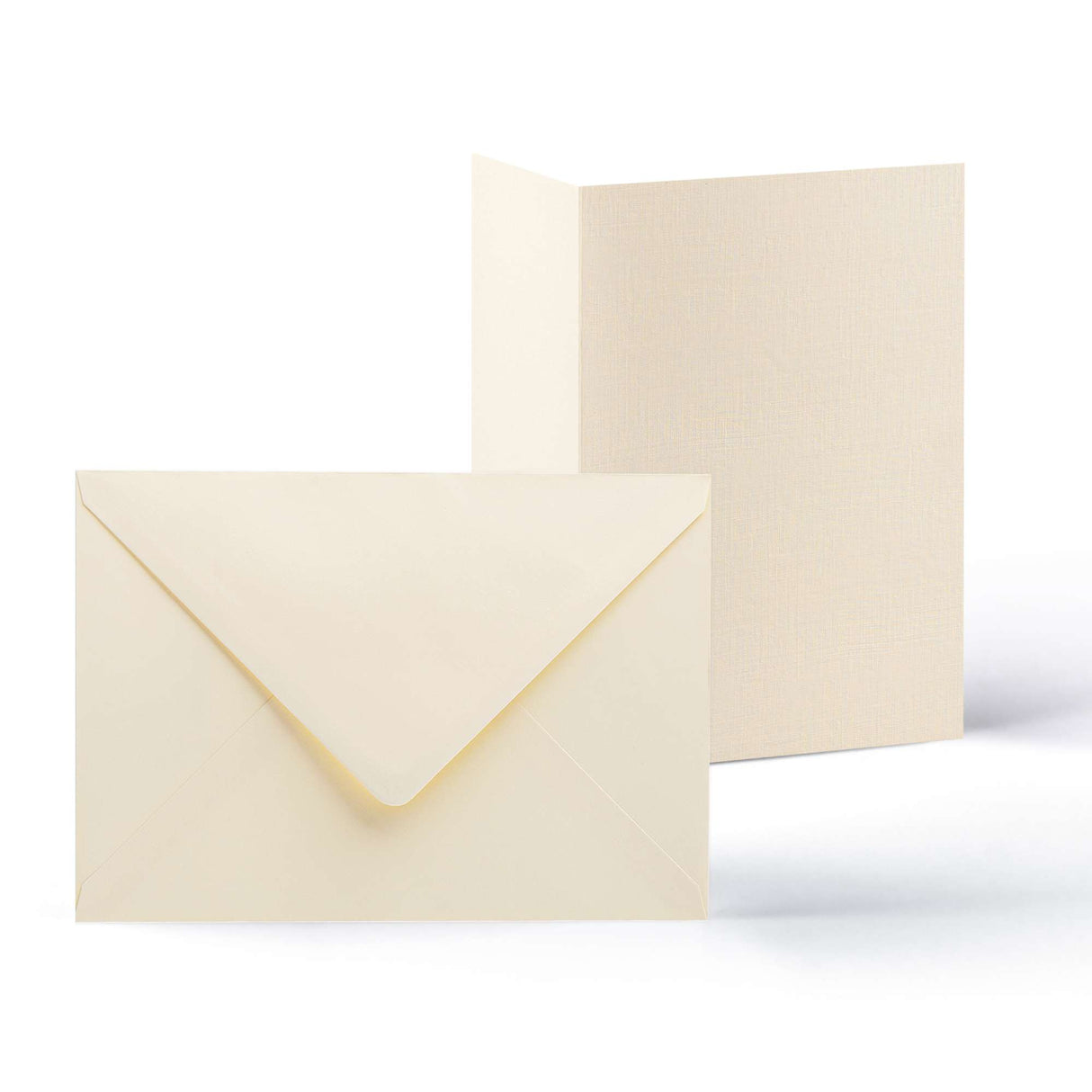 Pack de tarjetas y sobres con textura lino