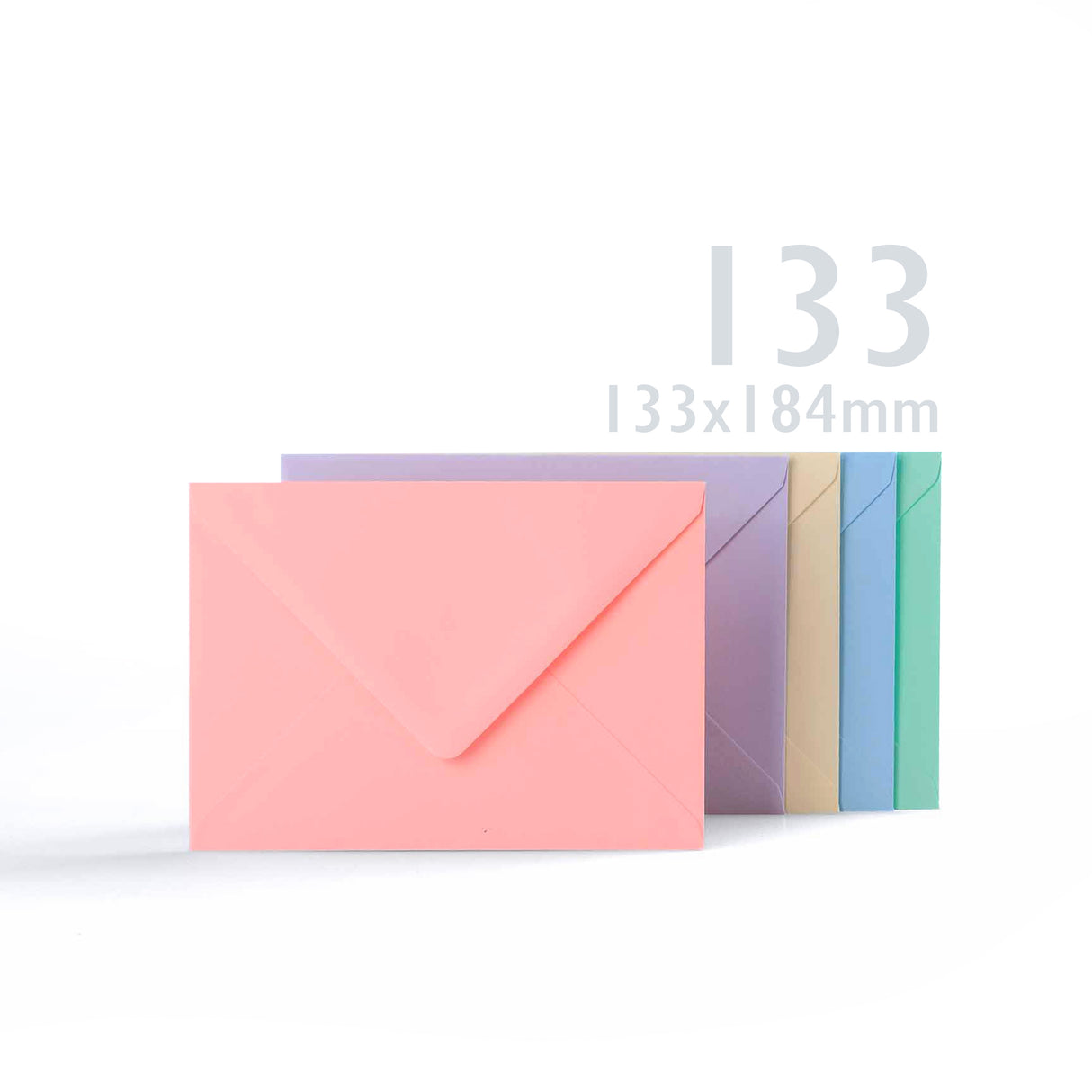 Pack colores pastel variados: tarjetas 225 g/m² y sobres 100 g/m²