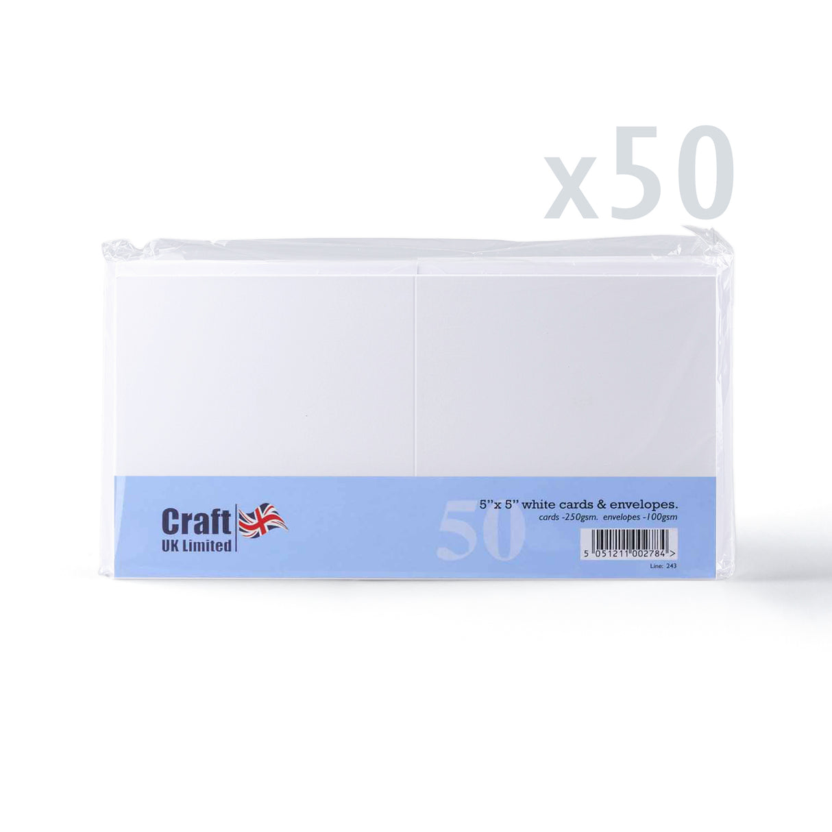 Tarjetas blancas lisas 250 g/m² y sobres 100 g/m² – pack