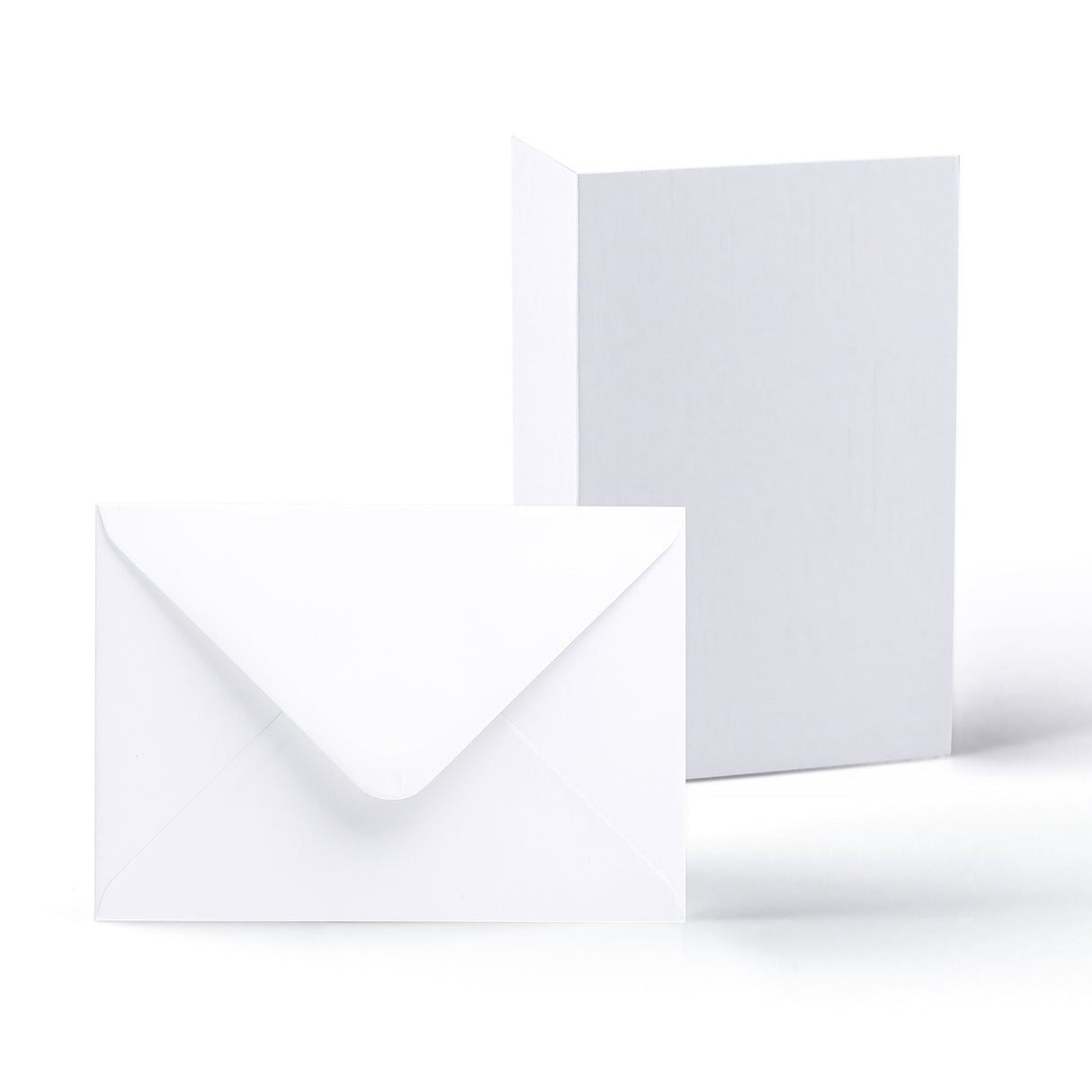 Tarjetas blancas lisas 250 g/m² y sobres 100 g/m² – pack