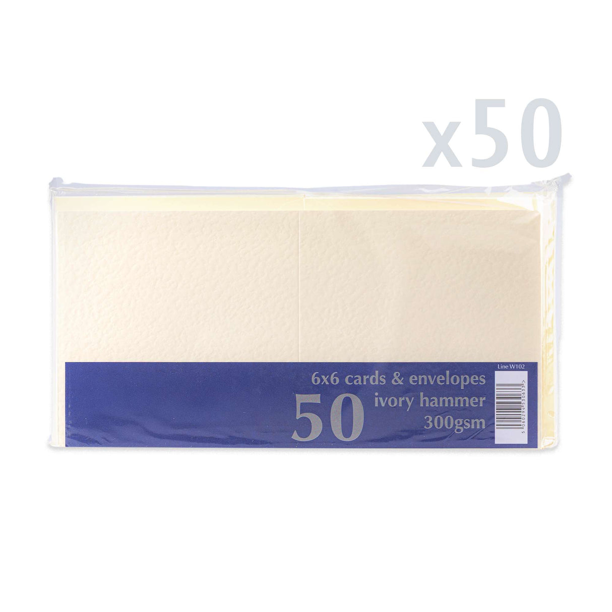 Pack de tarjetas y sobres con textura martillada