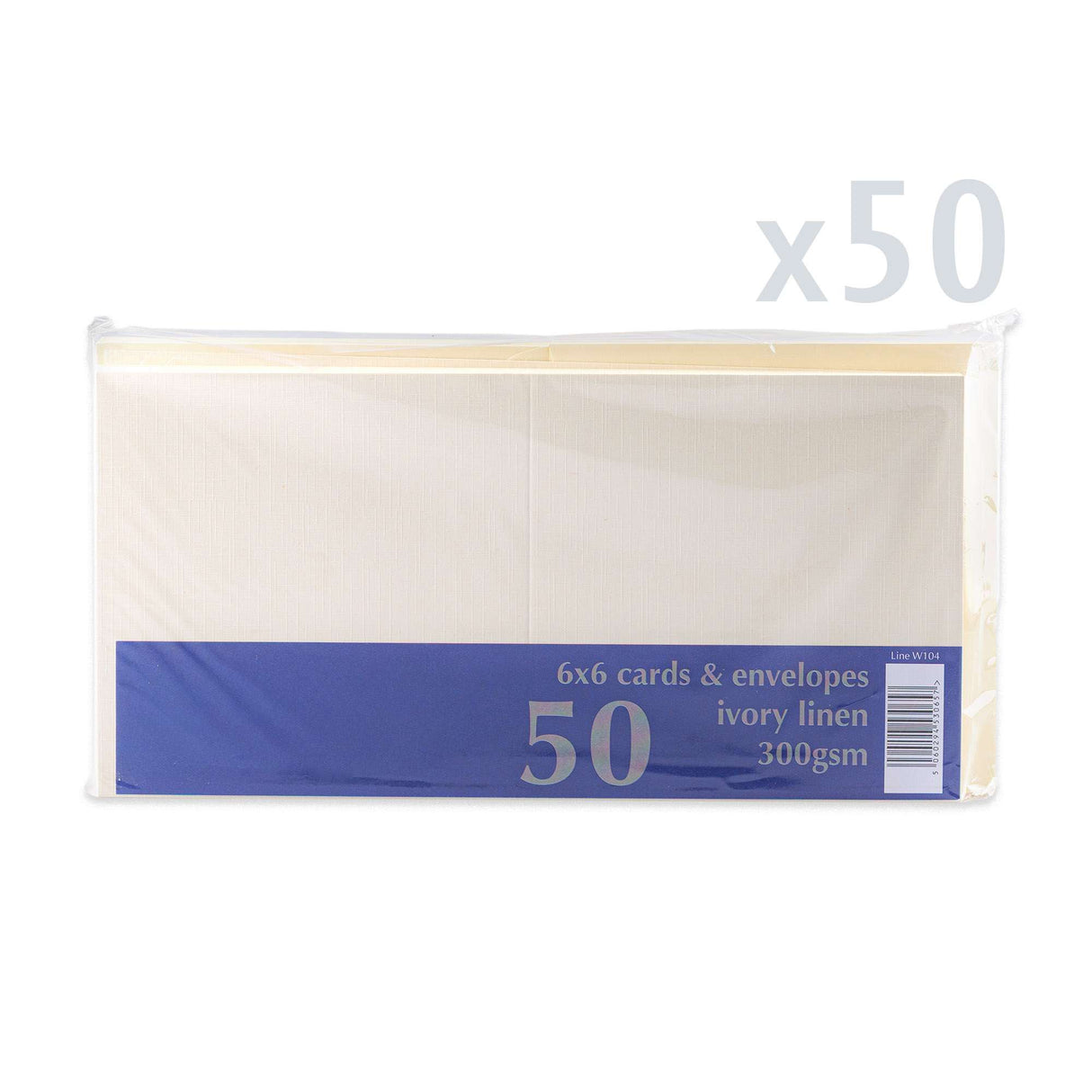 Pack de tarjetas y sobres con textura lino
