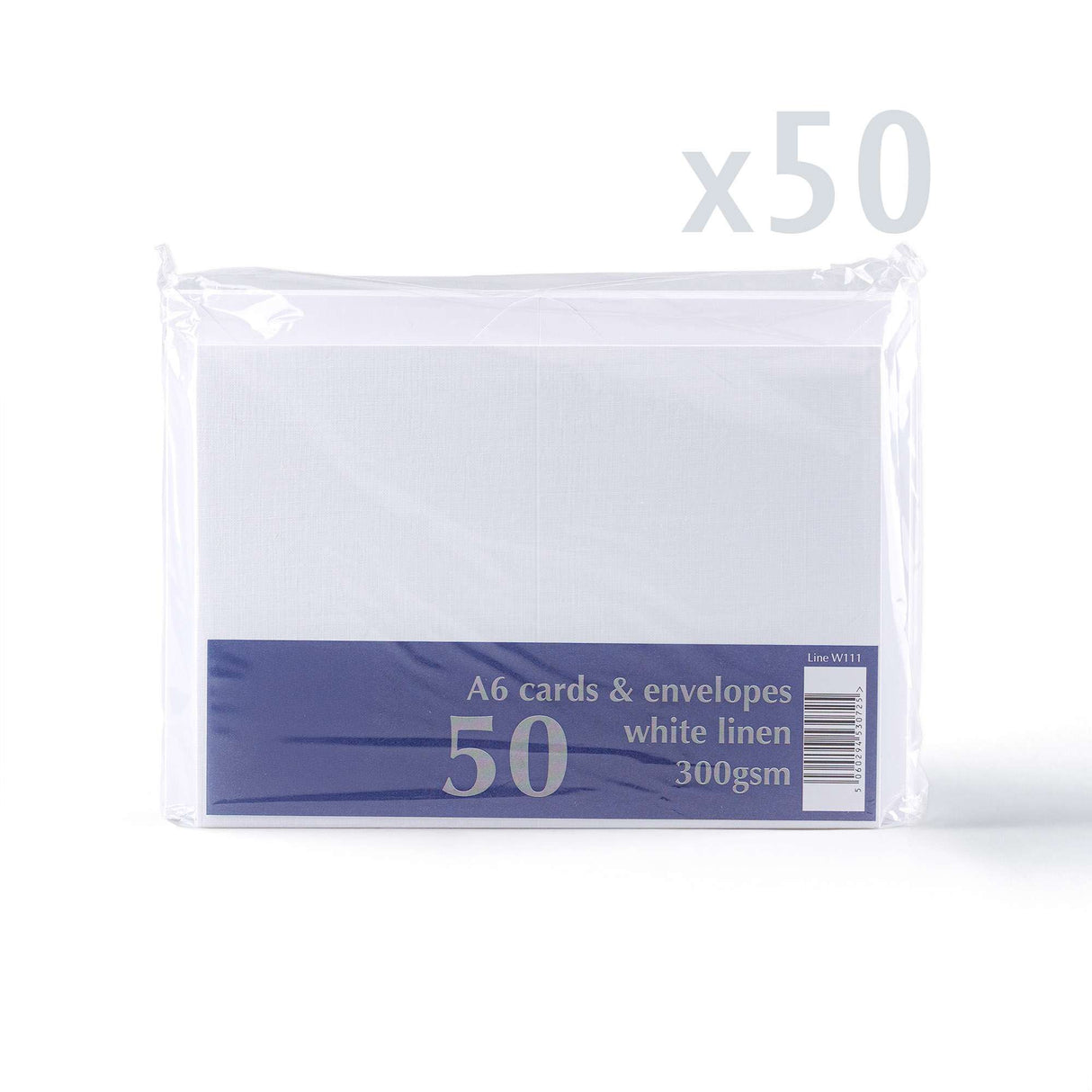 Pack de tarjetas y sobres con textura lino