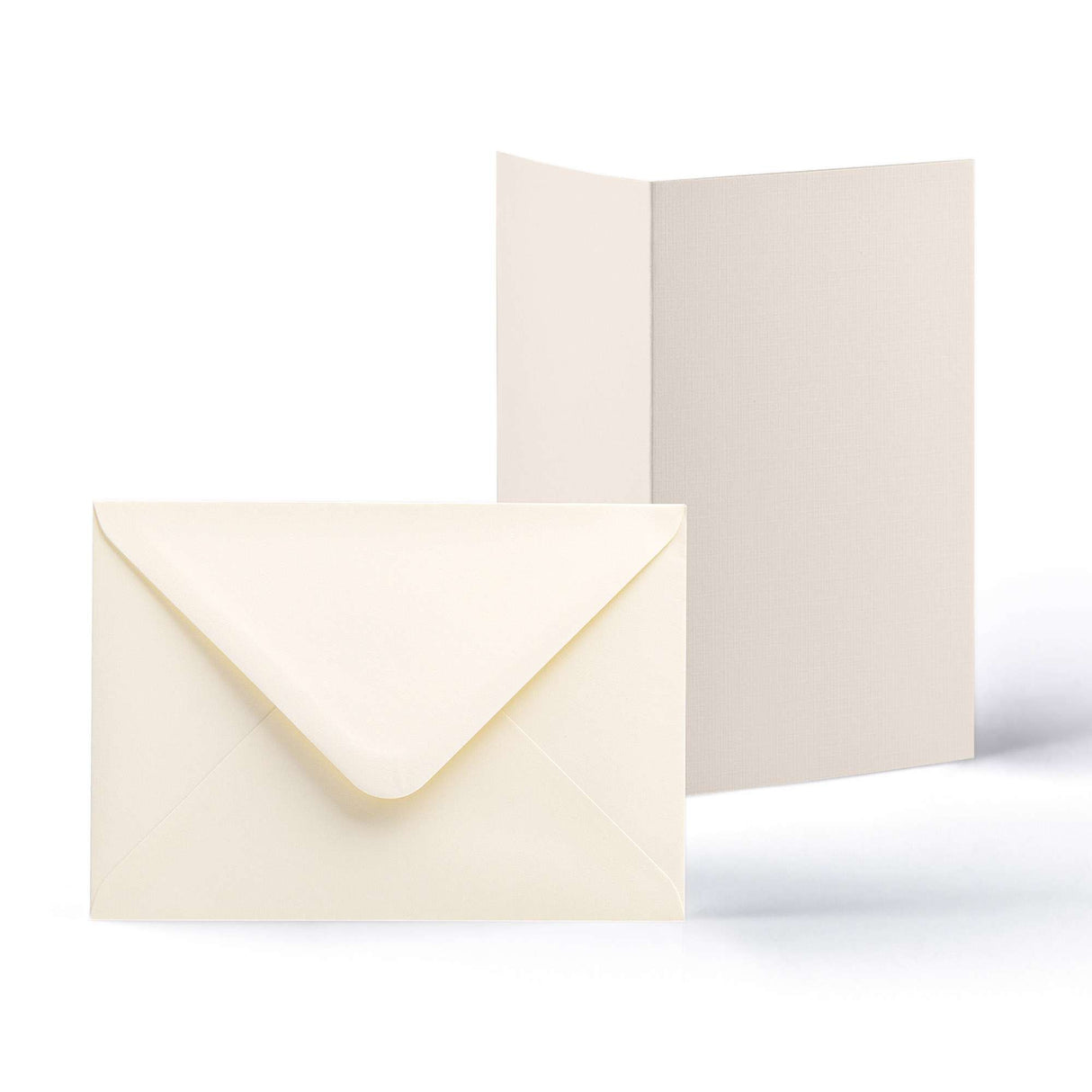 Pack de tarjetas y sobres con textura lino