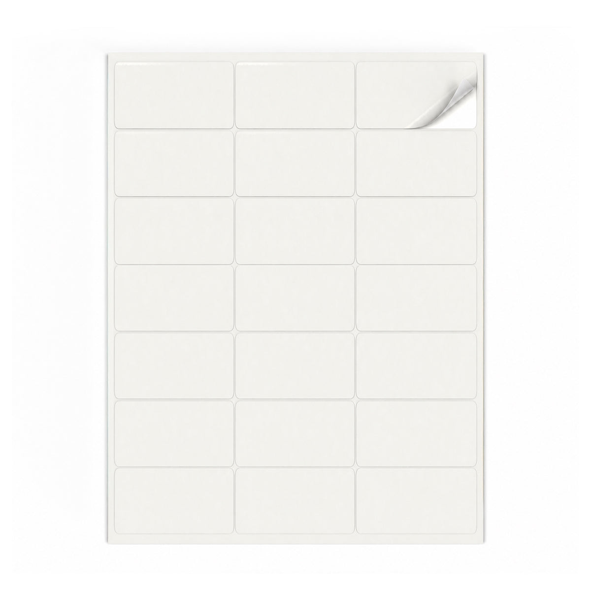 Packs de etiquetas blancas S - 100 hojas