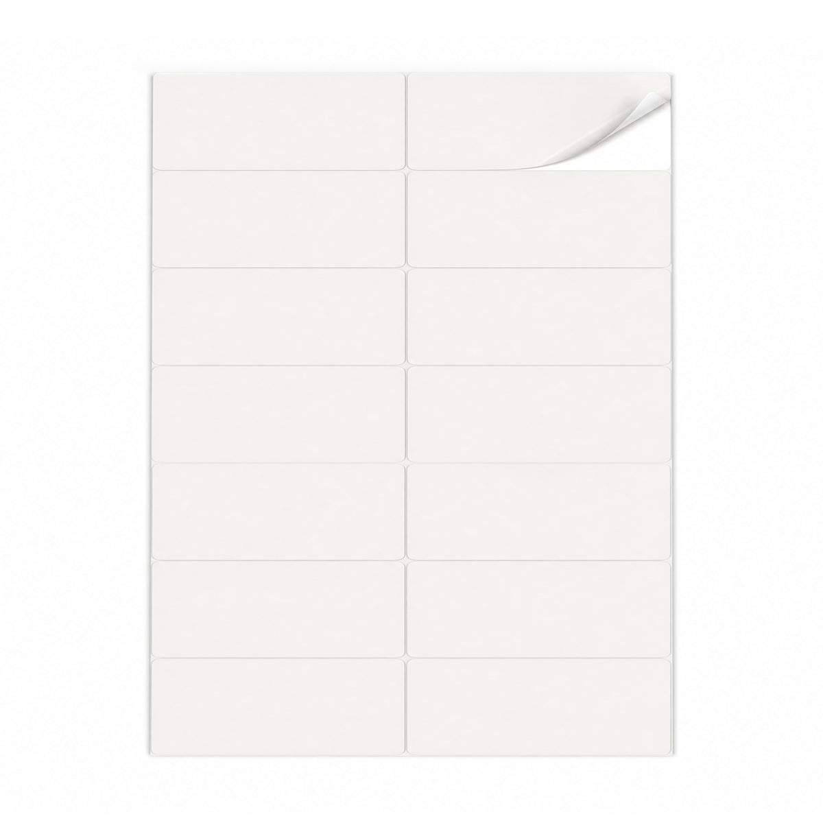 Packs de etiquetas blancas M - 100 hojas