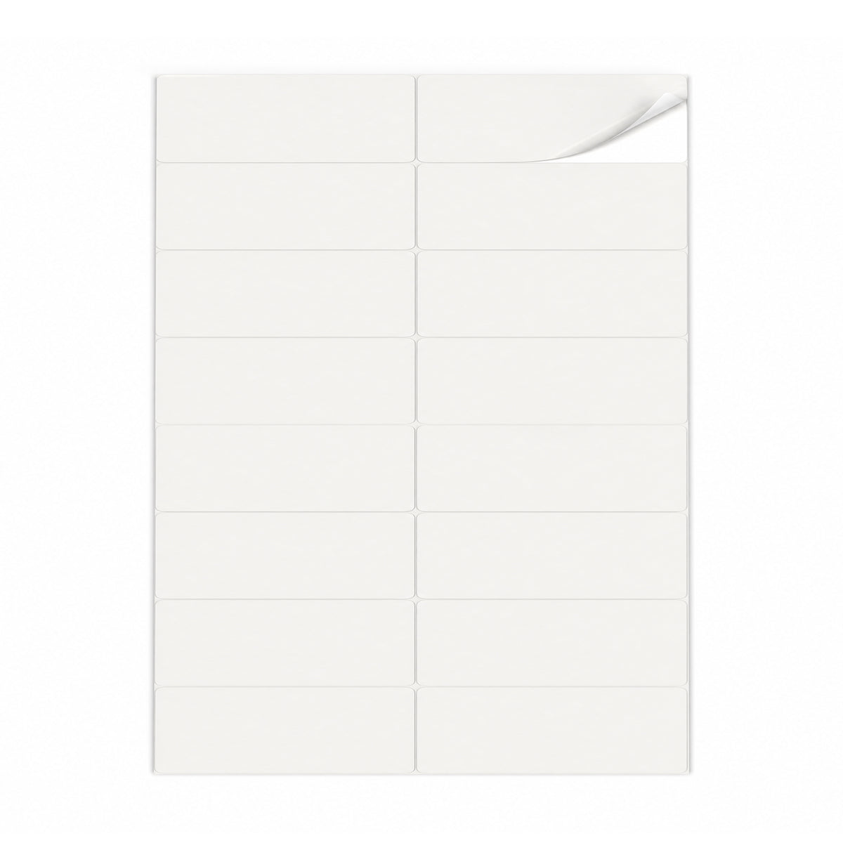 Packs de etiquetas blancas M - 100 hojas