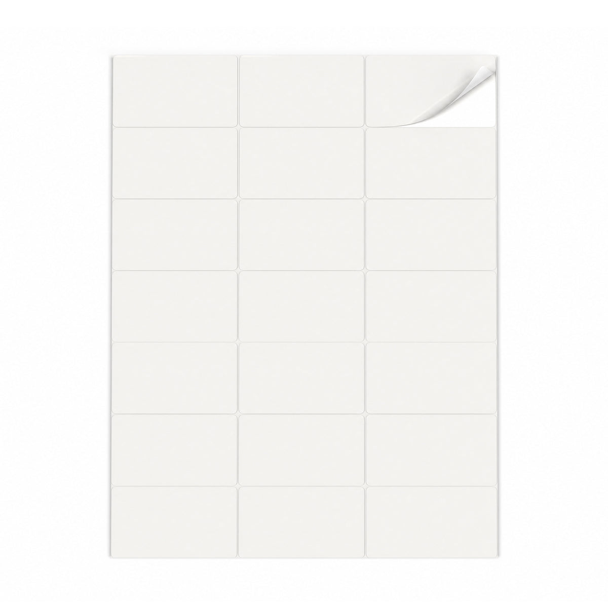 Packs de etiquetas blancas S - 100 hojas