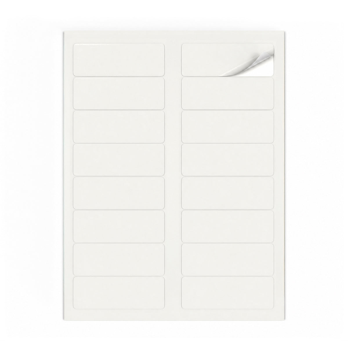 Packs de etiquetas blancas M - 100 hojas