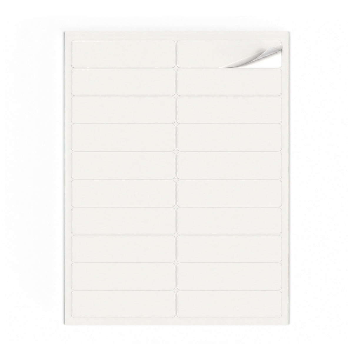 Packs de etiquetas blancas S - 100 hojas