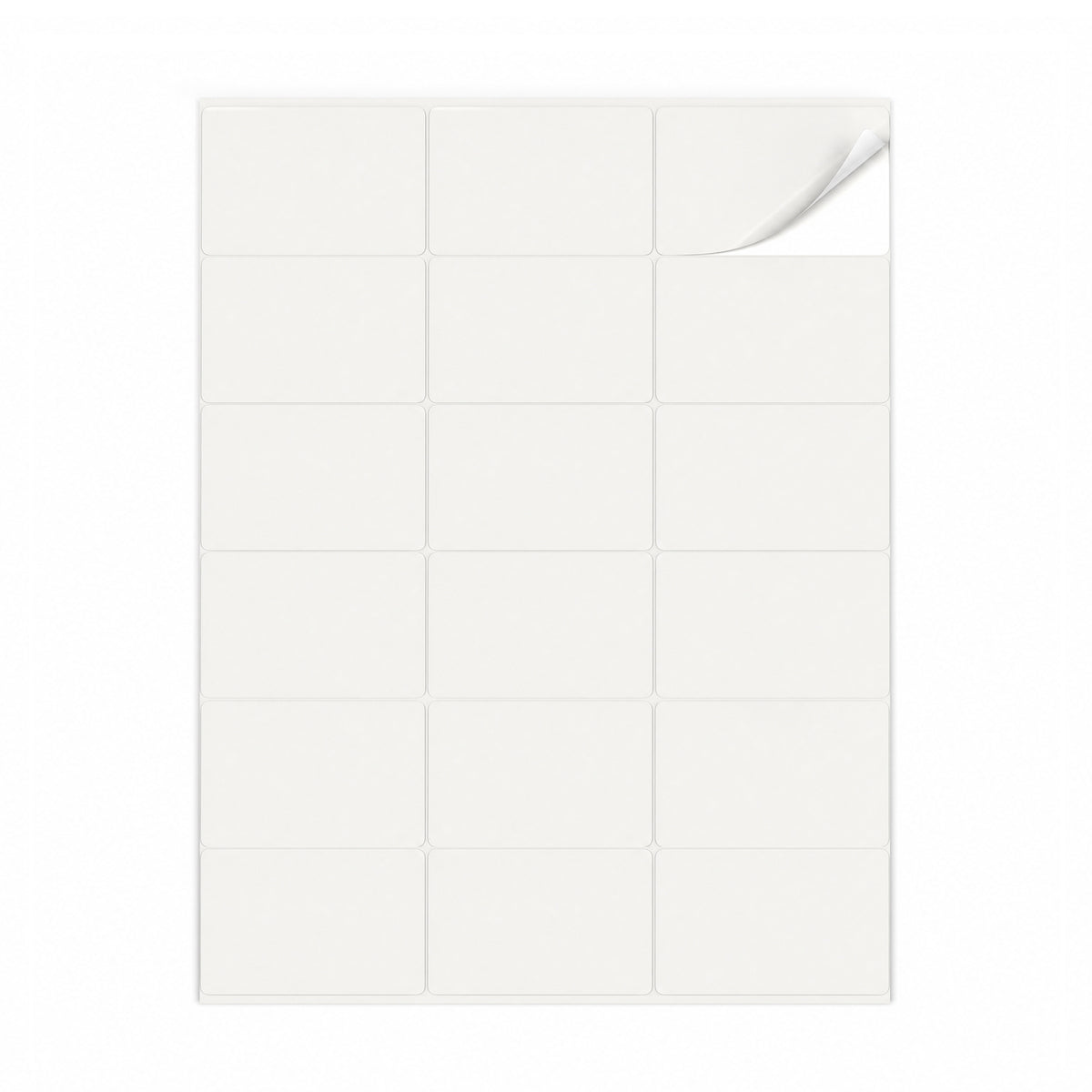 Packs de etiquetas blancas M - 100 hojas