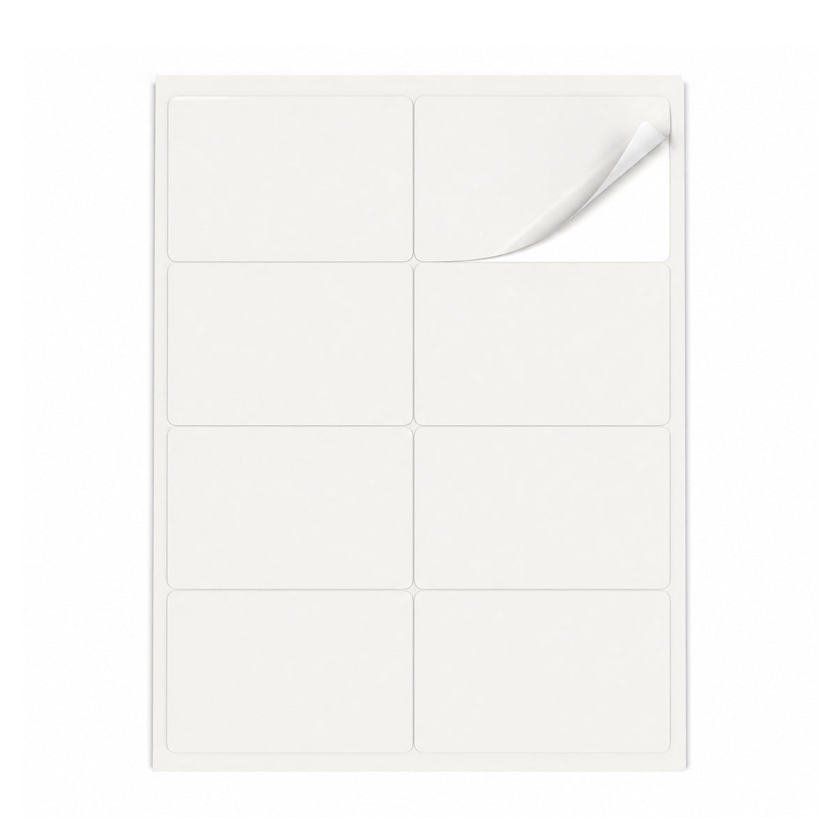 Packs de etiquetas blancas ML - 100 hojas
