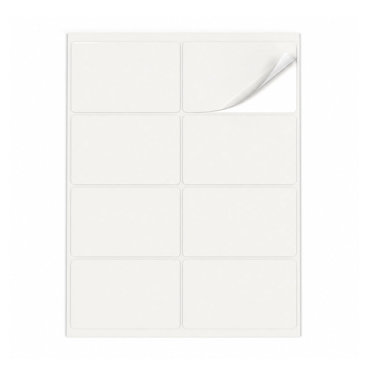 Packs de etiquetas blancas ML - 100 hojas