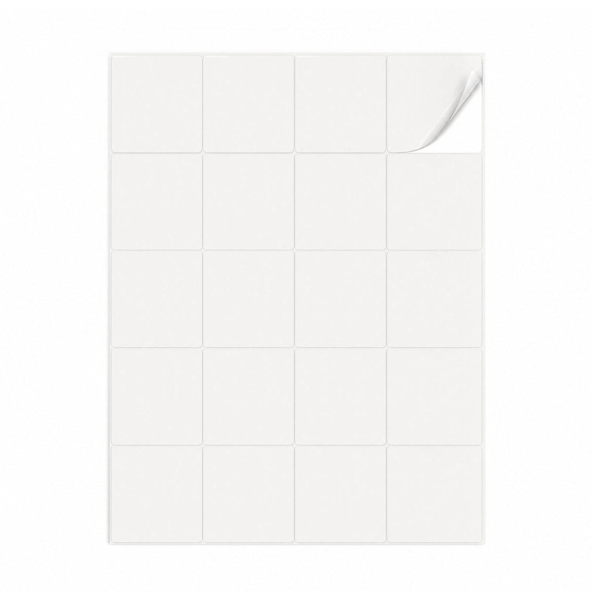 Packs de etiquetas blancas M - 100 hojas