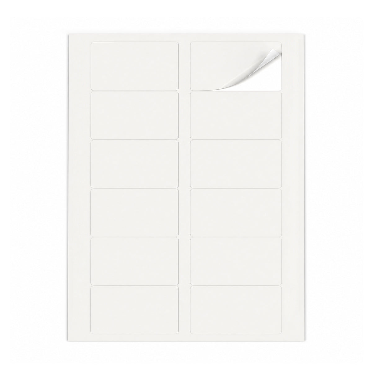 Packs de etiquetas blancas M - 100 hojas