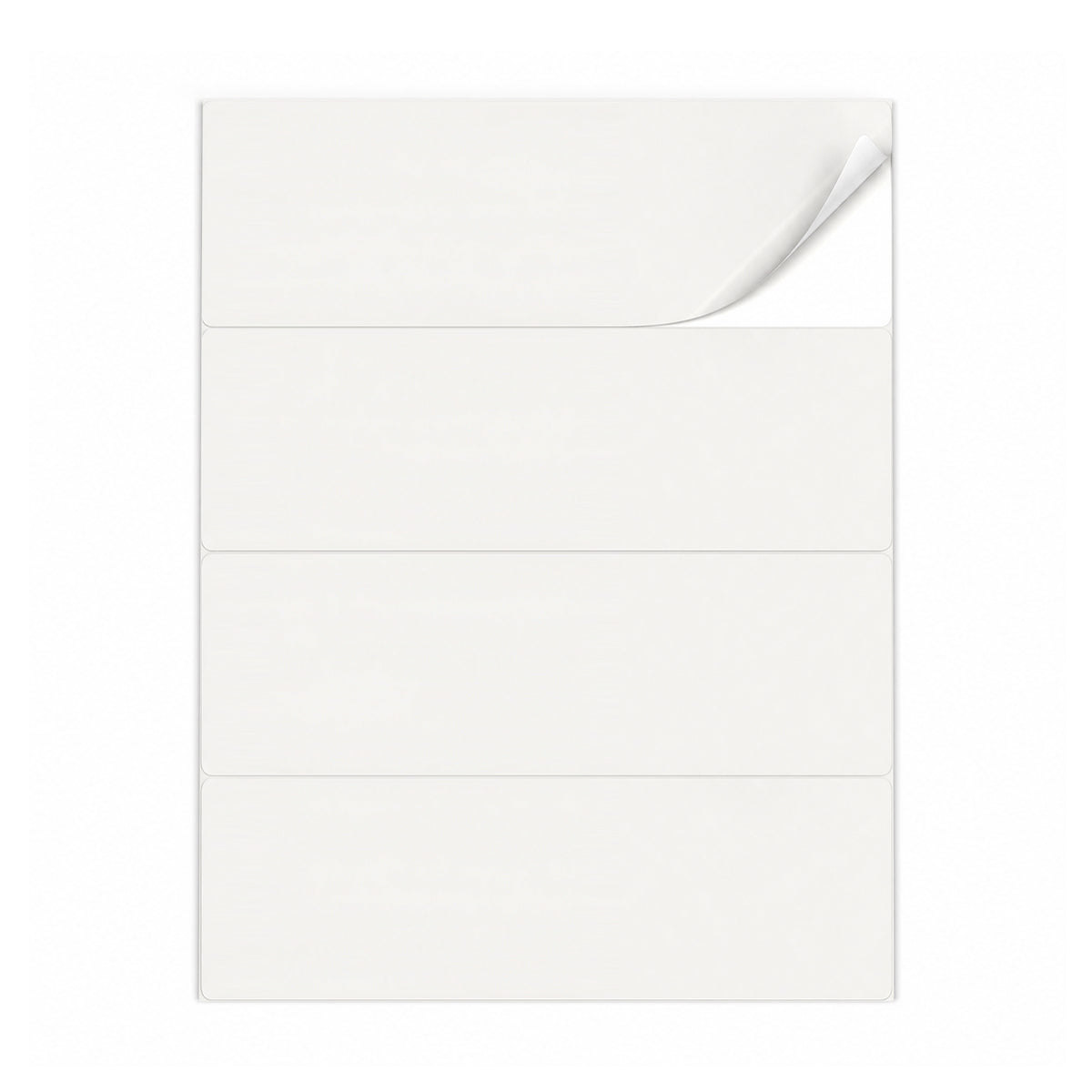 Packs de etiquetas blancas L - 100 hojas