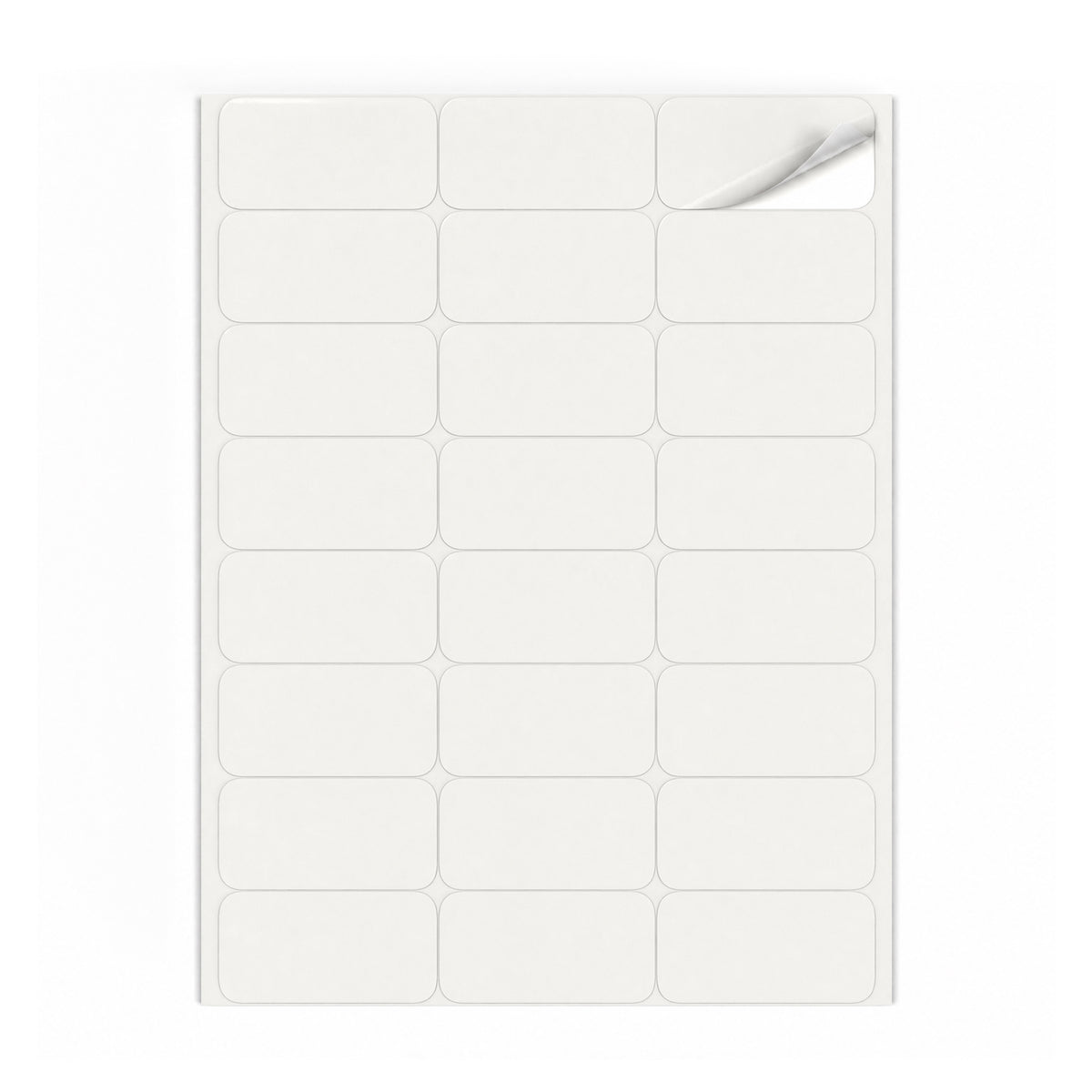 Packs de etiquetas blancas S - 100 hojas