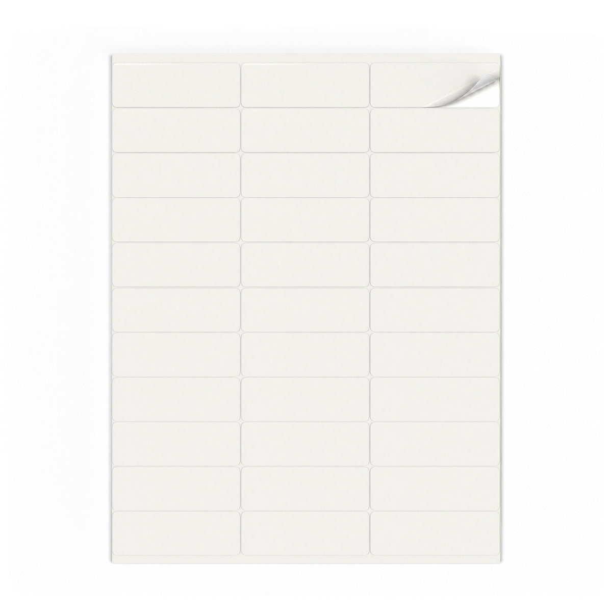 Packs de etiquetas blancas S - 100 hojas