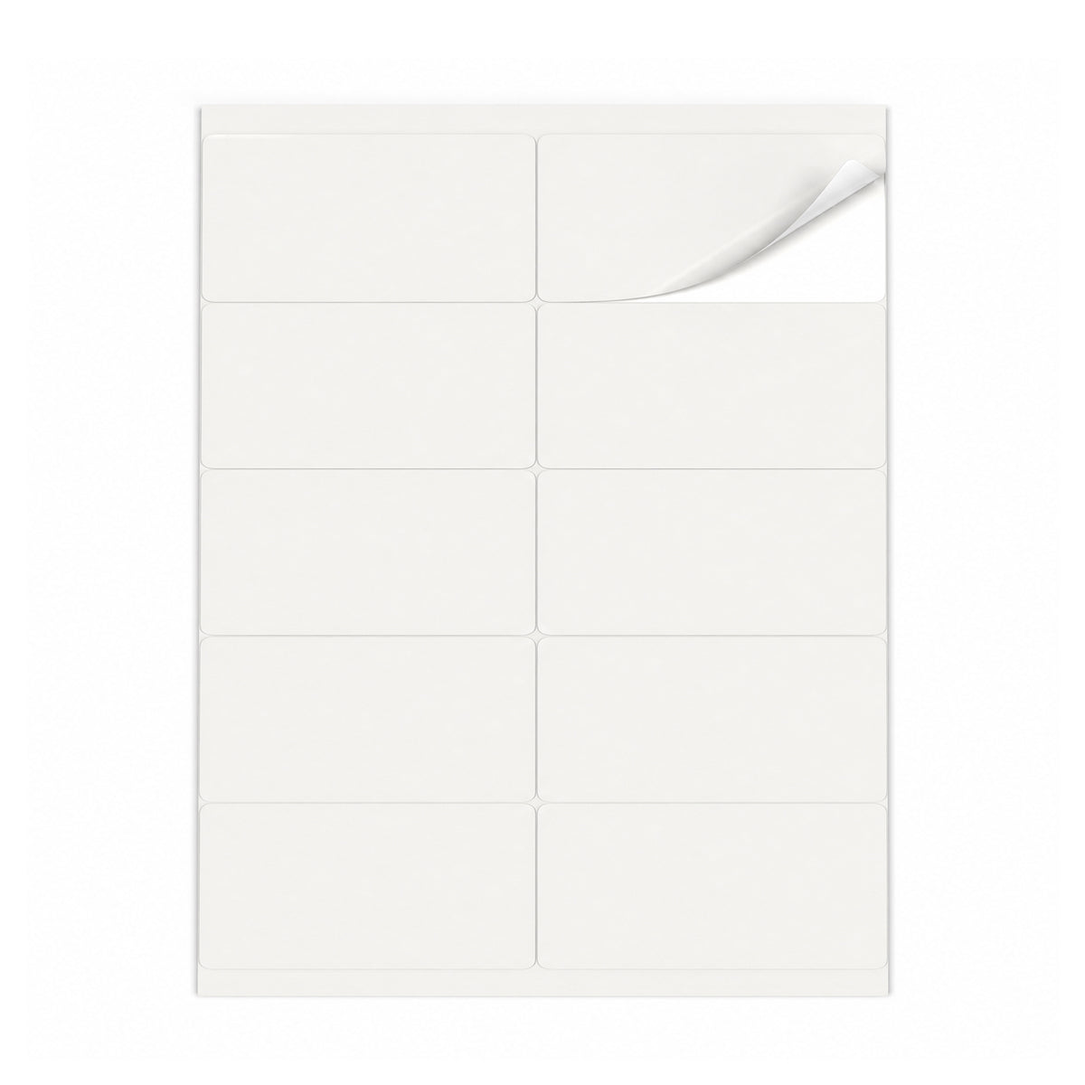 Packs de etiquetas blancas ML - 100 hojas