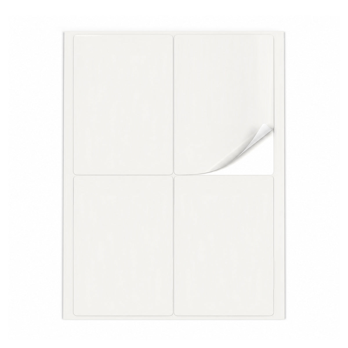 Packs de etiquetas blancas L - 100 hojas