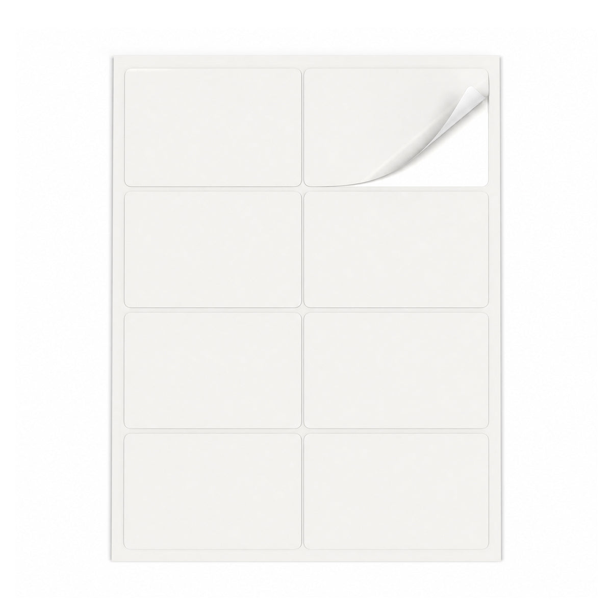 Packs de etiquetas blancas M - 100 hojas