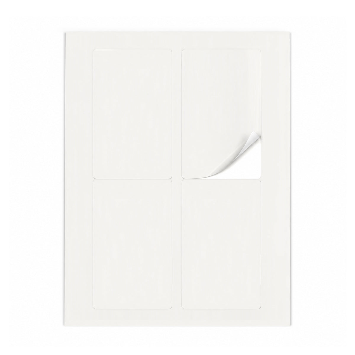 Packs de etiquetas blancas L - 100 hojas