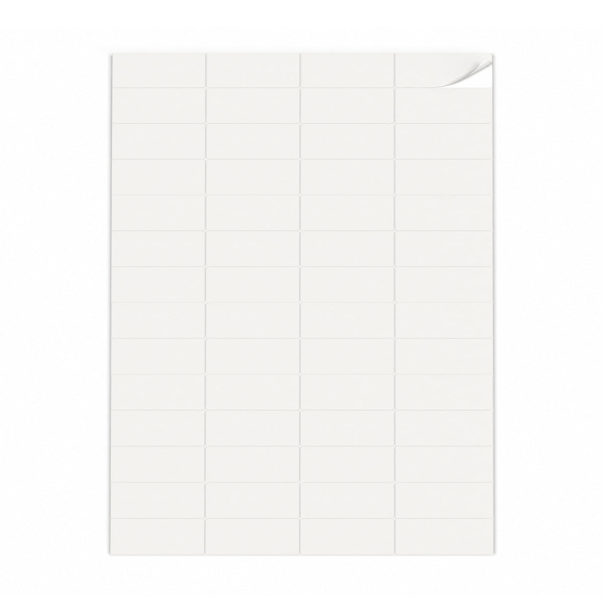 Packs de etiquetas blancas XS - 100 hojas