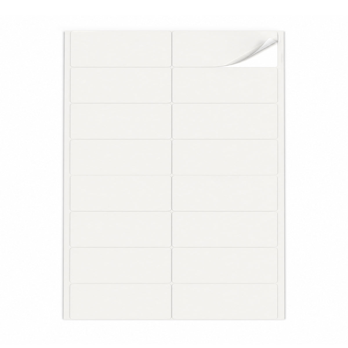 Packs de etiquetas blancas M - 100 hojas