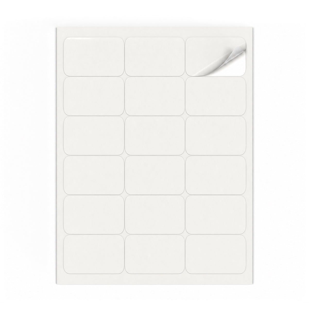 Packs de etiquetas blancas M - 100 hojas