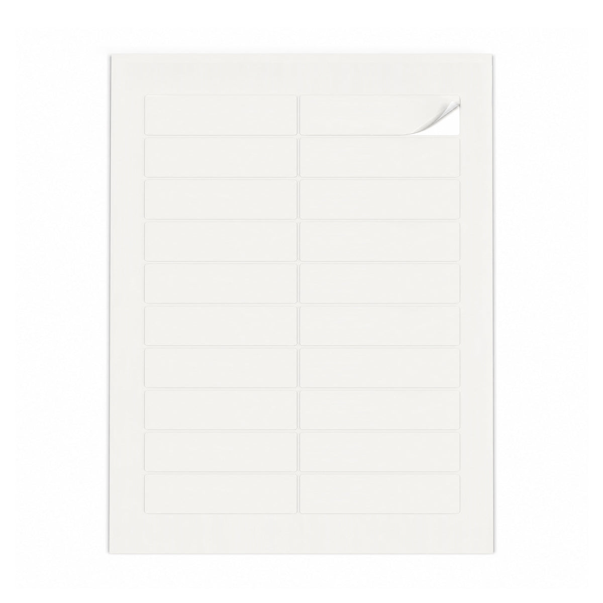 Packs de etiquetas blancas S - 100 hojas