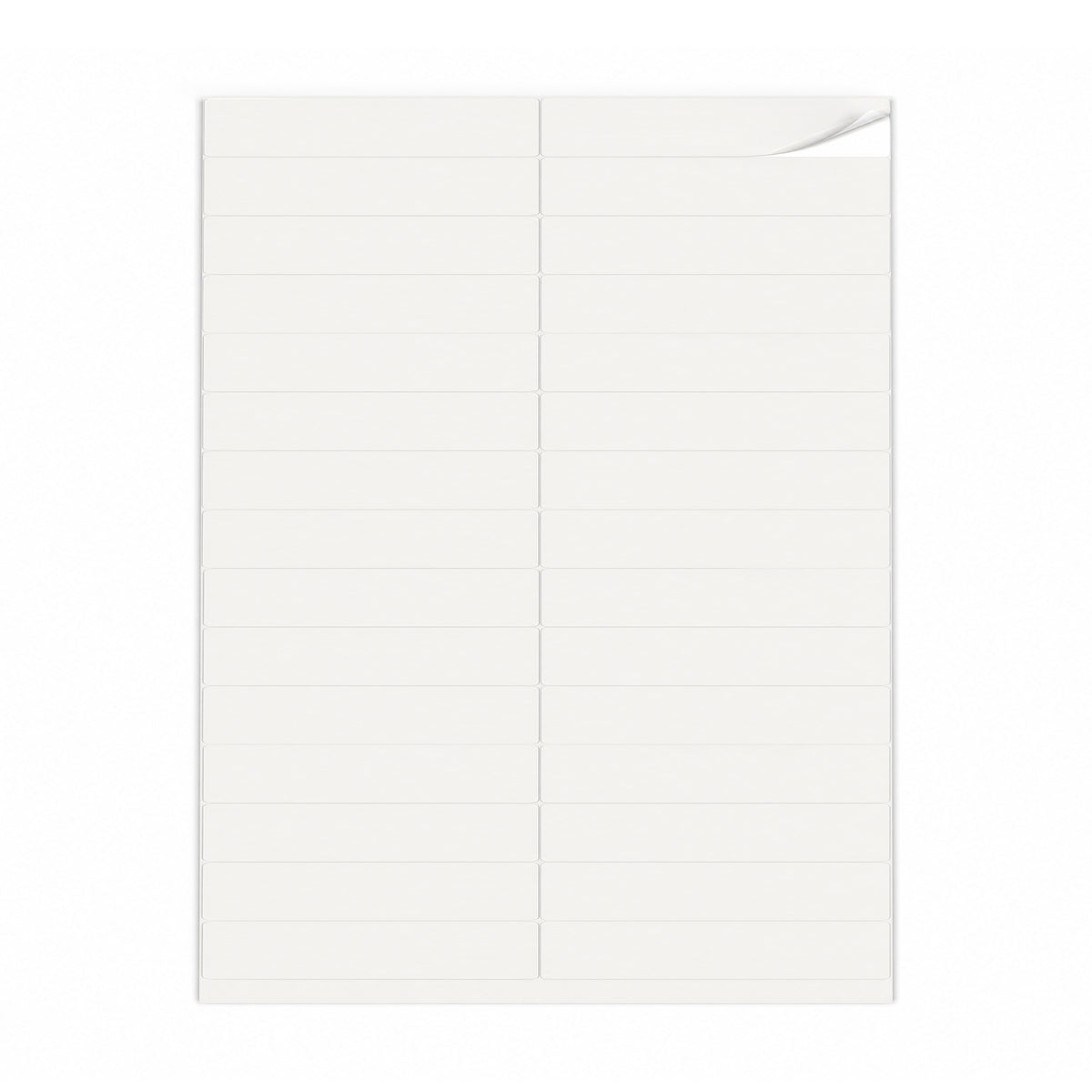 Packs de etiquetas blancas S - 100 hojas