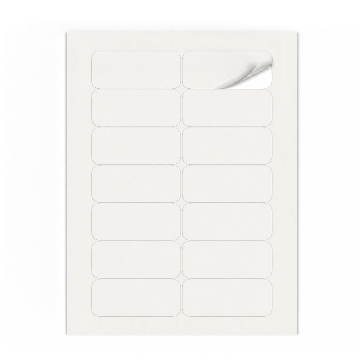 Packs de etiquetas blancas M - 100 hojas