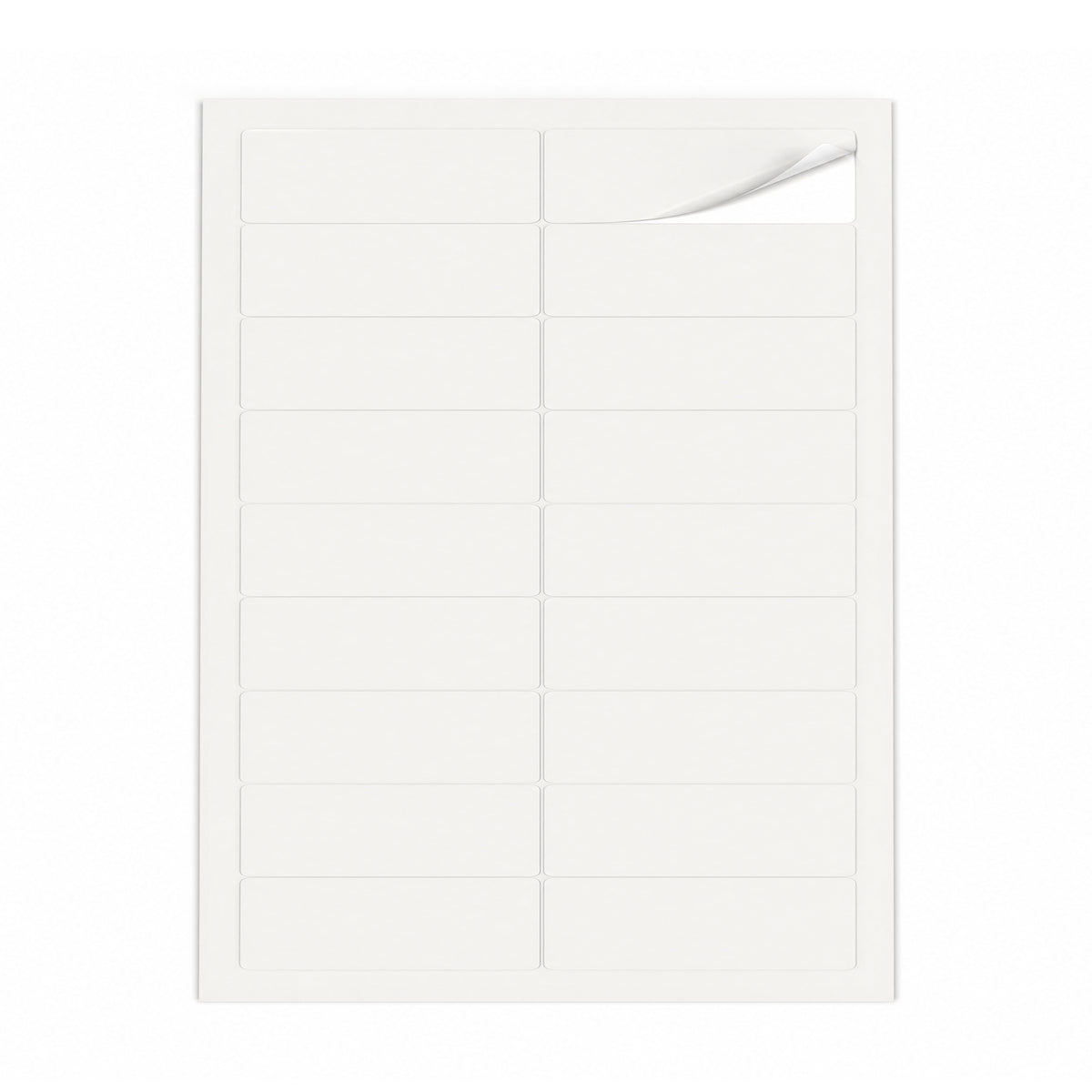 Packs de etiquetas blancas S - 100 hojas