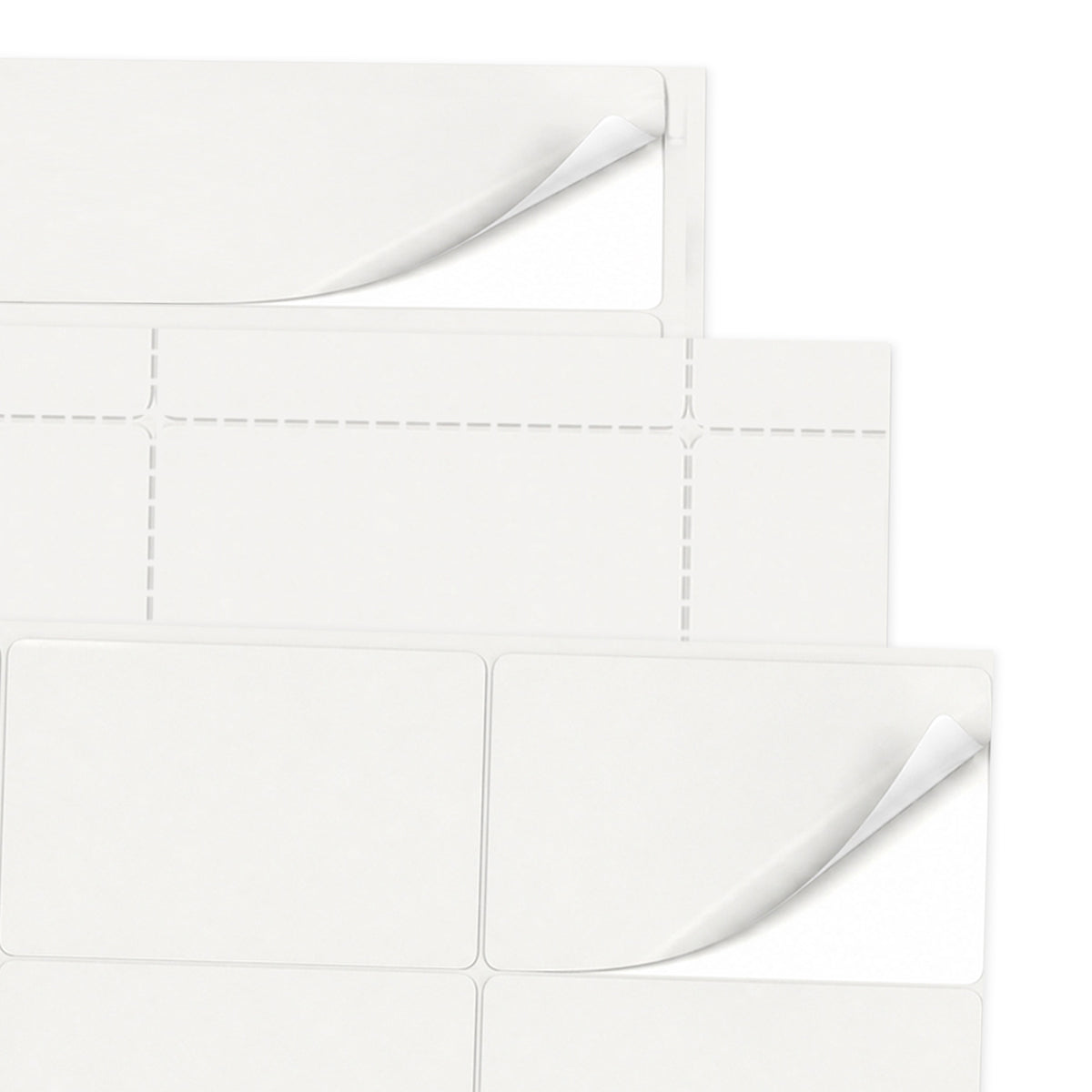 Packs de etiquetas blancas M - 100 hojas