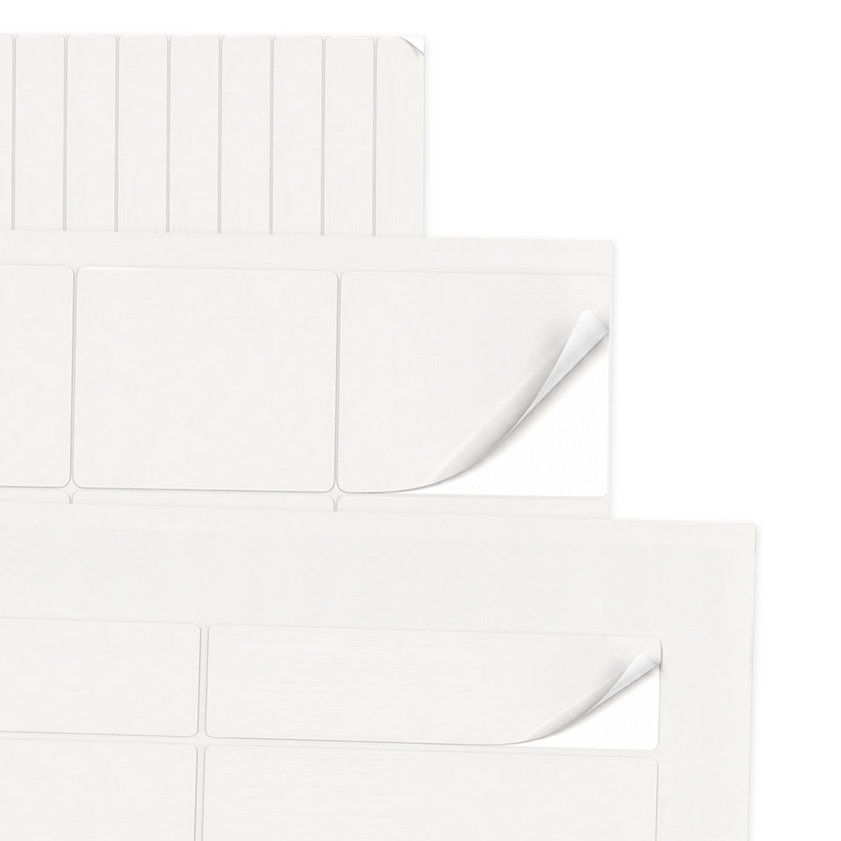 Packs de etiquetas blancas S - 100 hojas