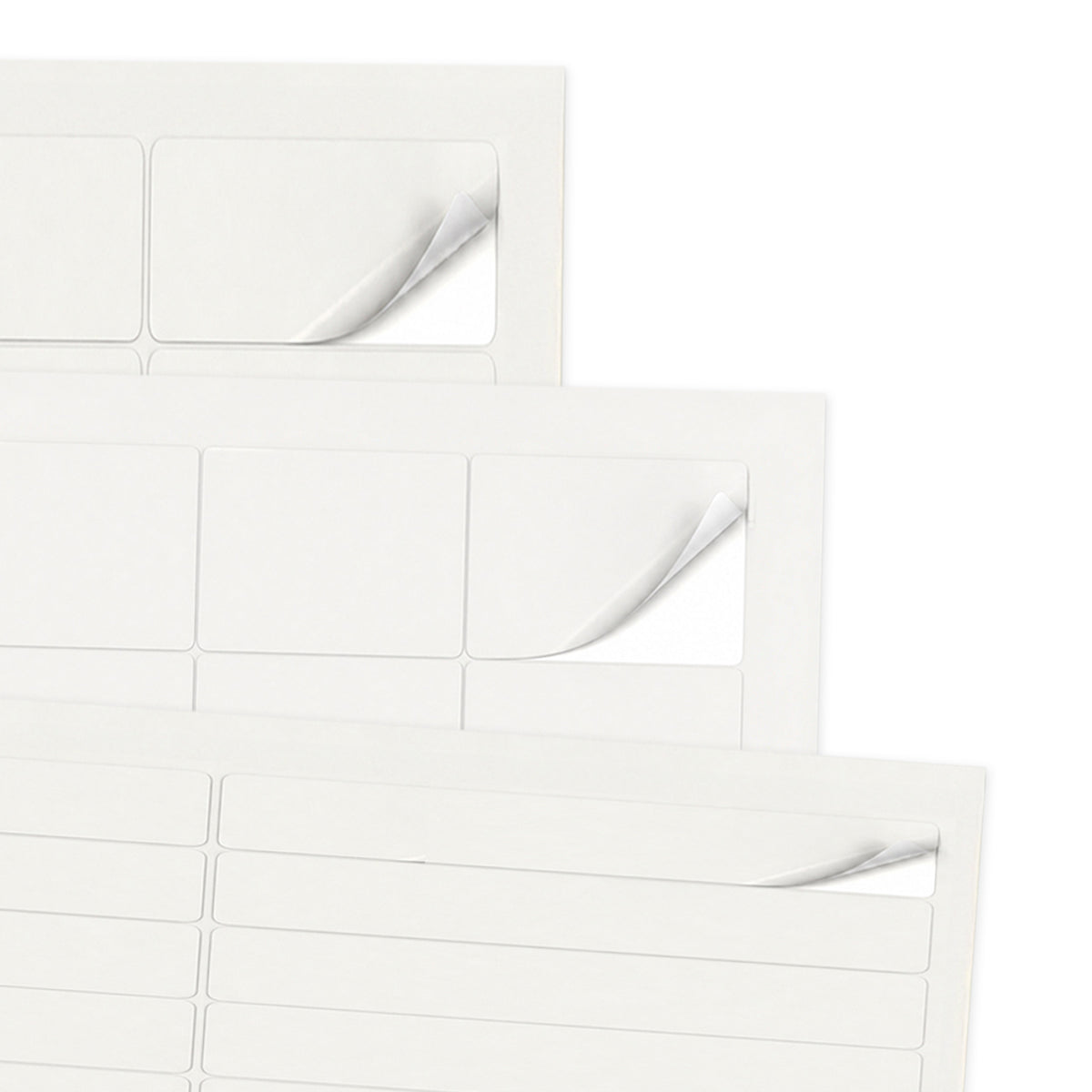 Packs de etiquetas blancas XS - 100 hojas