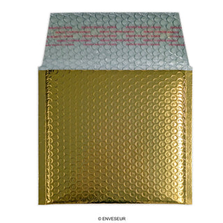 Bolsas acolchadas con burbujas metalizadas brillantes