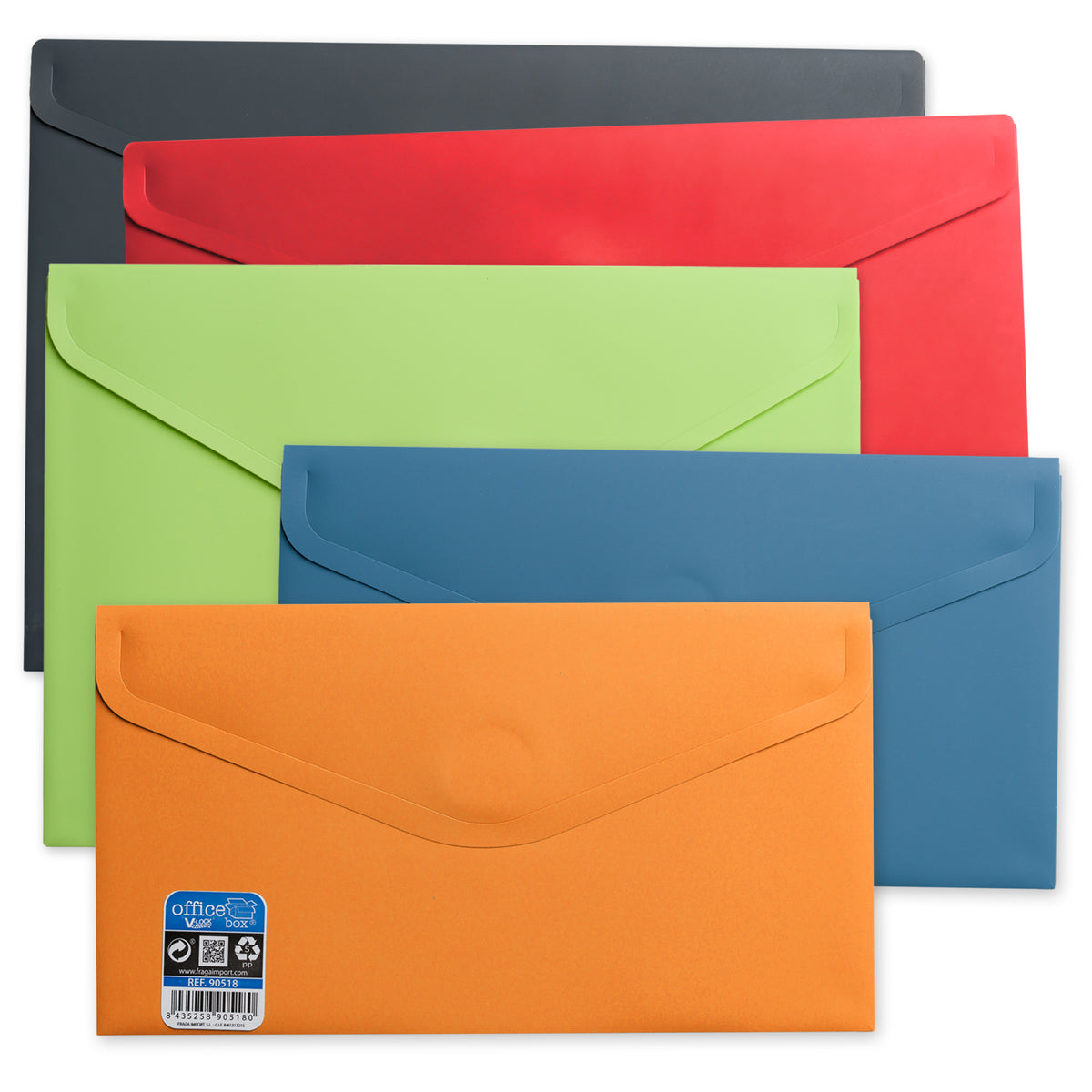 Sobres de polipropileno con cierre de velcro V-LOCK Vital Colors
