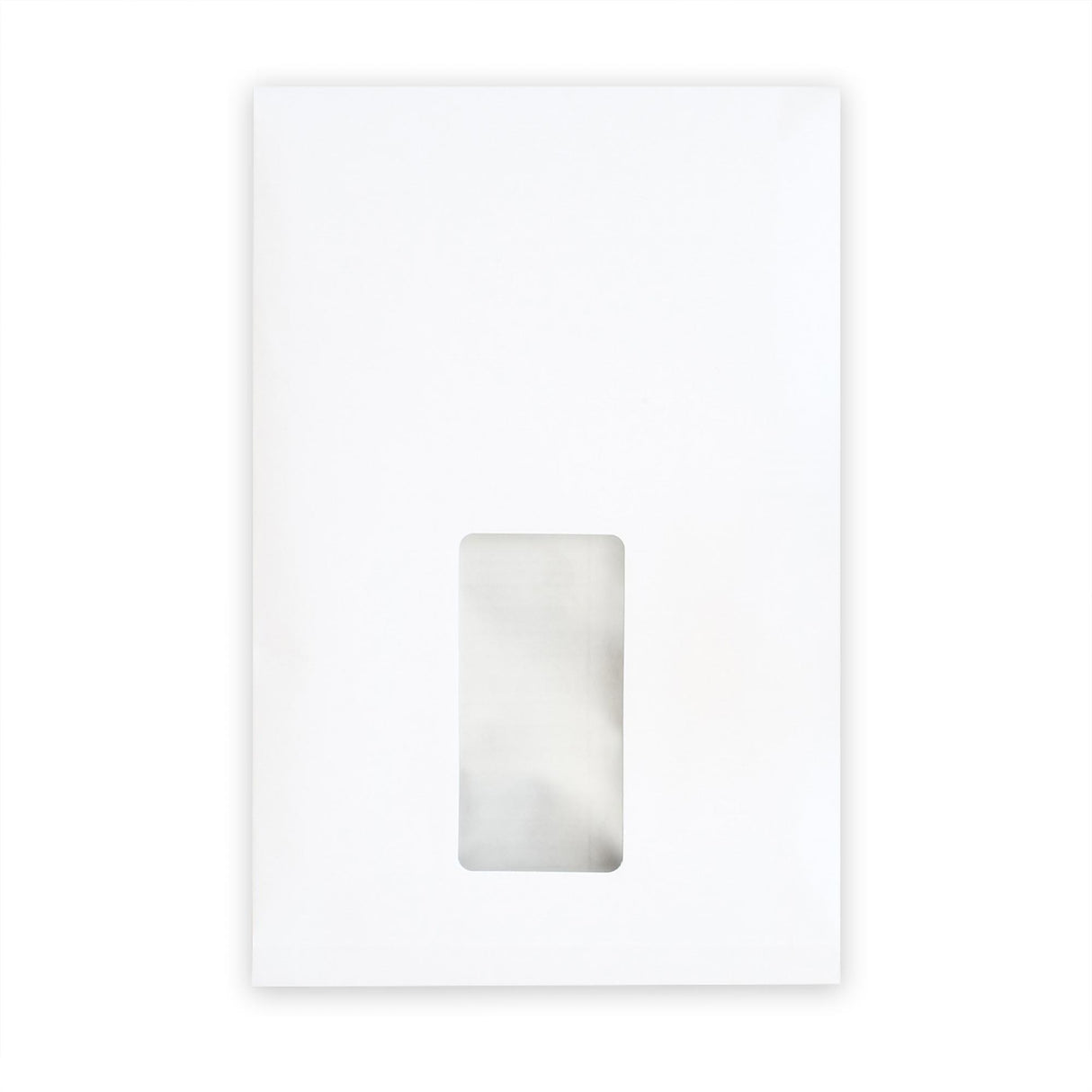 Sobre blanco con fuelle y ventanilla 229x162x25 mm (C5)