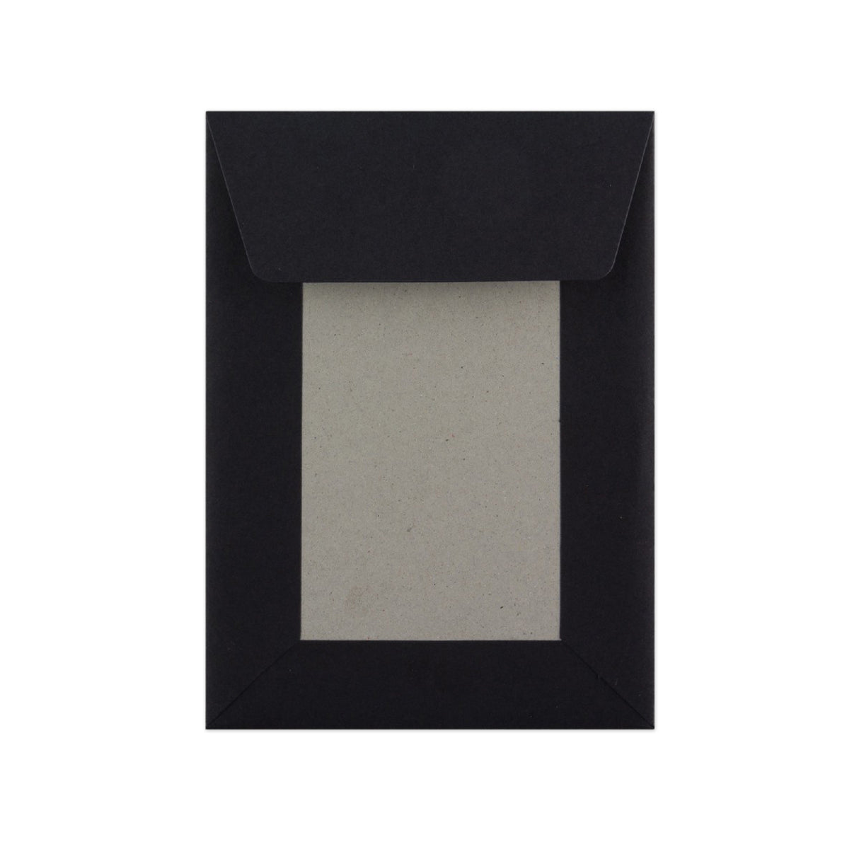 Sobre Negro con Dorso de Cartón 162x114 mm (C6)