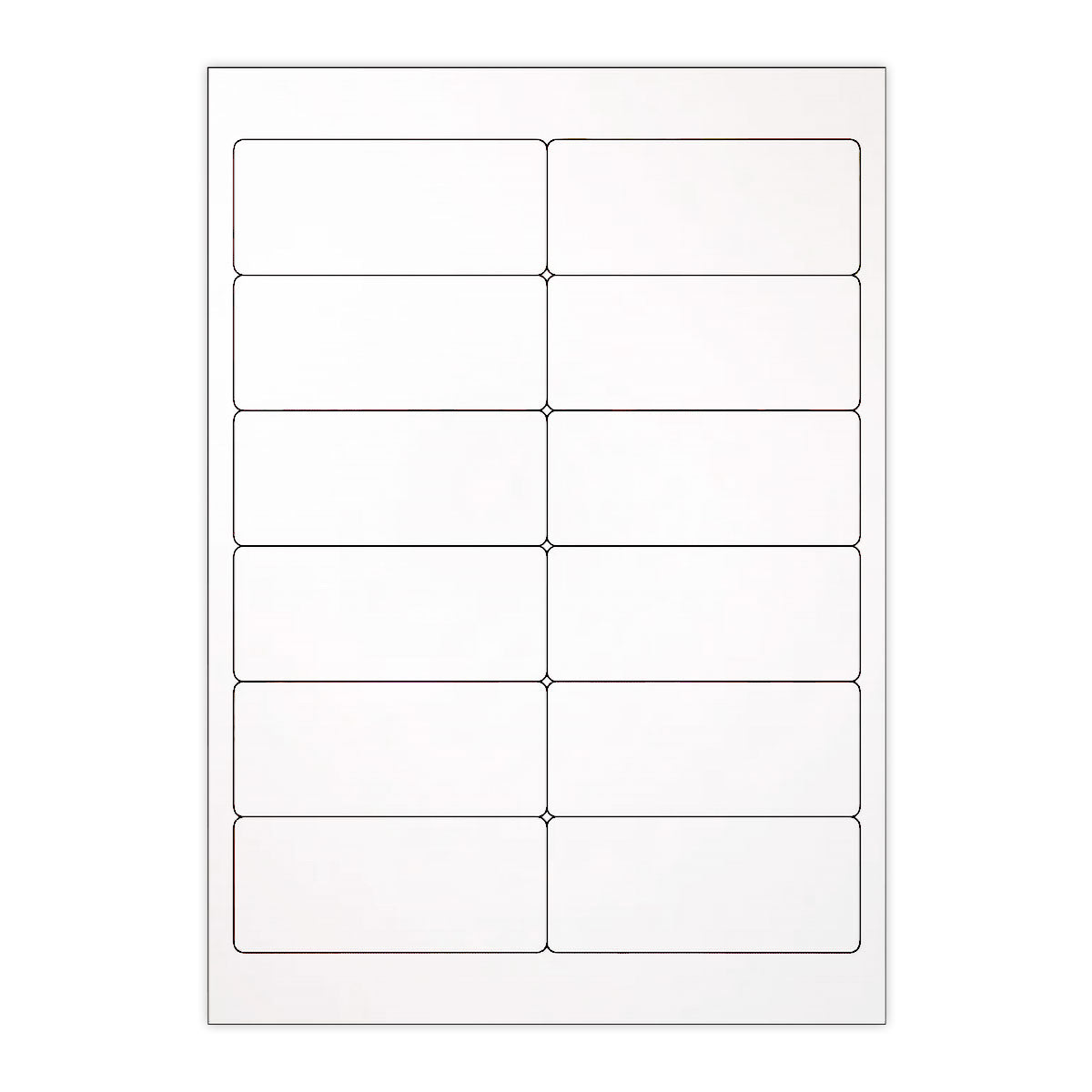 Etiquetas adhesivas blancas y transparentes