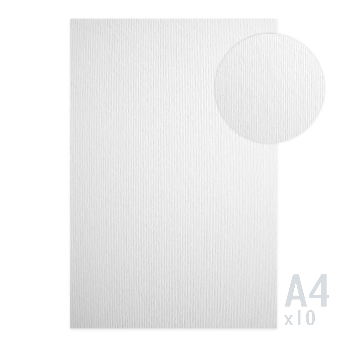 Papel con textura de lino 215g/m² - 10 hojas A4