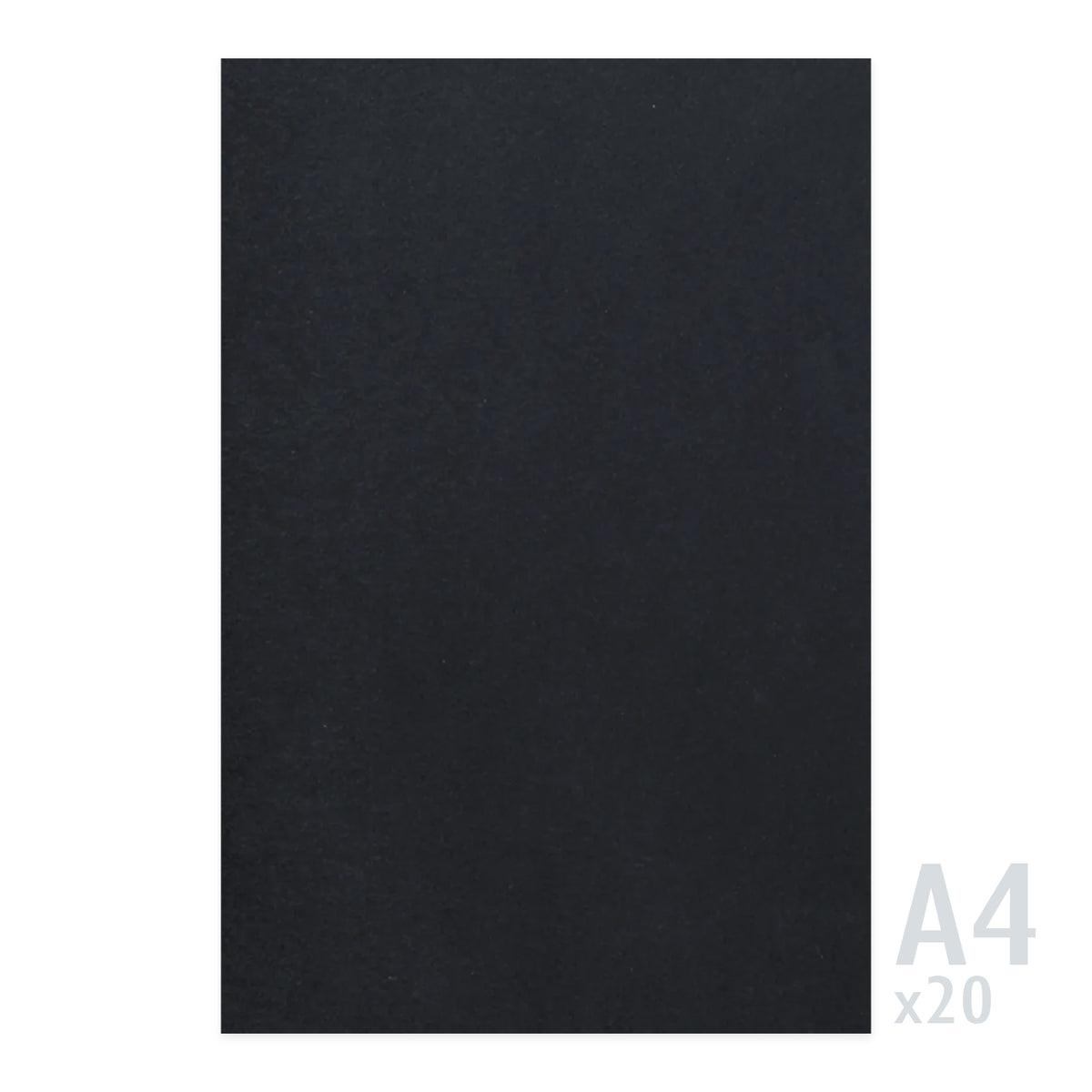 Papel negro 225g/m² - 20 hojas A4