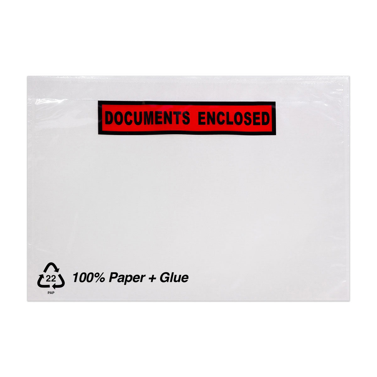 Bolsas adhesivas portadocumentos de papel con impresión